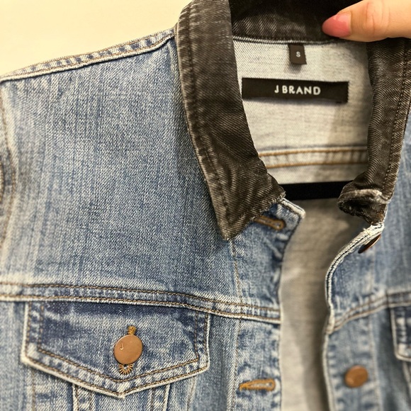 J Brand Denim Two Tone “Bowie” Jacket For Sale. - Picture 2 of 4